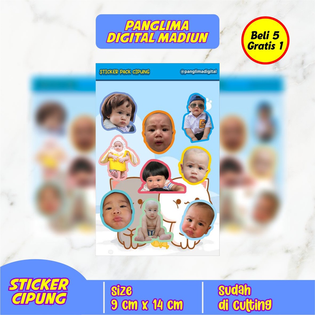 Sticker Cipung Lucu Sticker Case HP Sticker Tumblr Sticker Jurnal