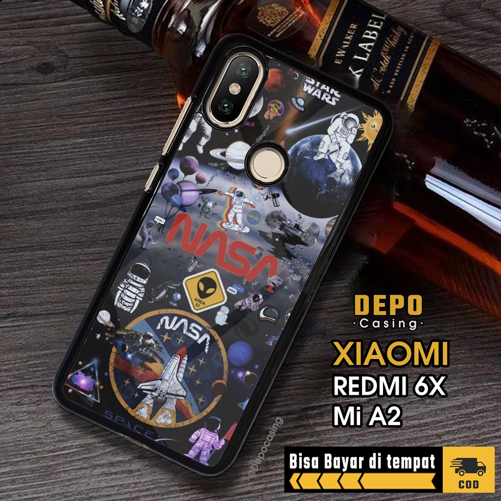 Case Redmi 6X MI A2 Case Xiaomi Redmi 6X MI A2 Depo Casing [NASA] Casing Hp Custom Case Aesthetic Ke