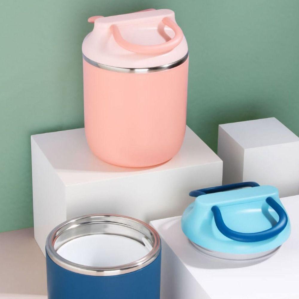 R-FLOWER Lunch Box Portable304 Stainless Steel Untuk Pelajar Pekerja Kantor Wadah Makanan