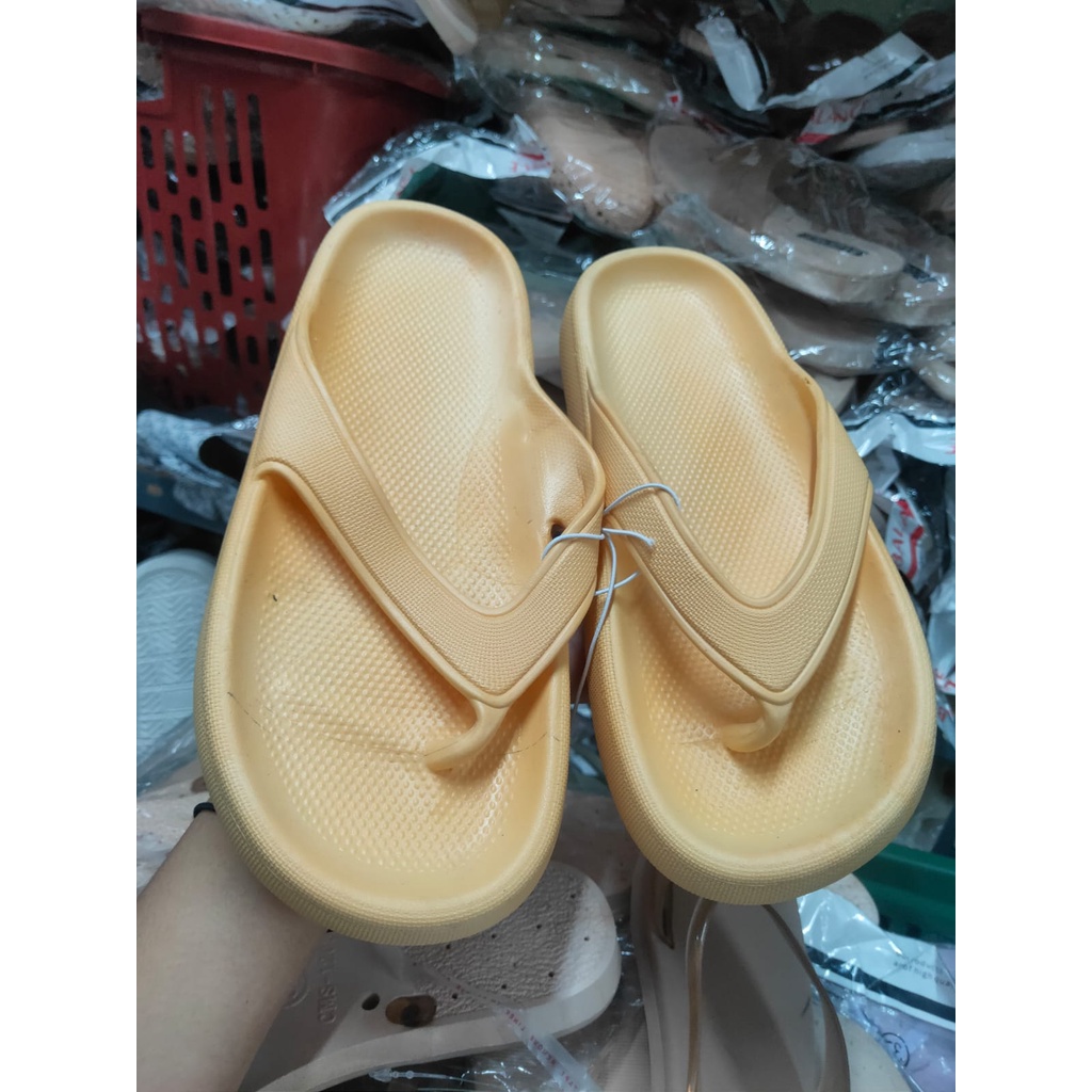 sandal jepit jelly wanita 1616-1A size 36-41// sandal jepit import