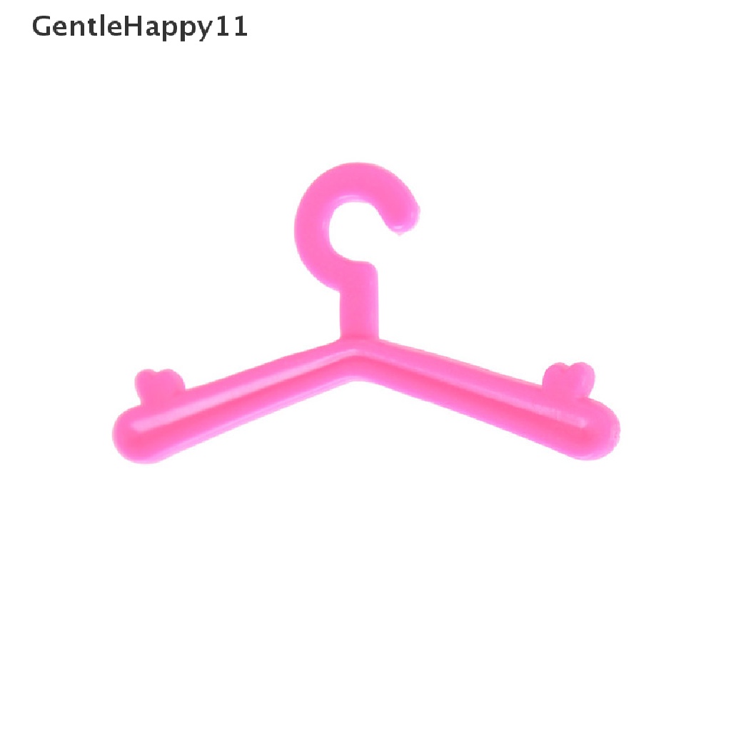 Gentlehappy 20pcs/Lot Pink Gantungan Aksesoris Baju Gaun Untuk Mainan Boneka Barbie id