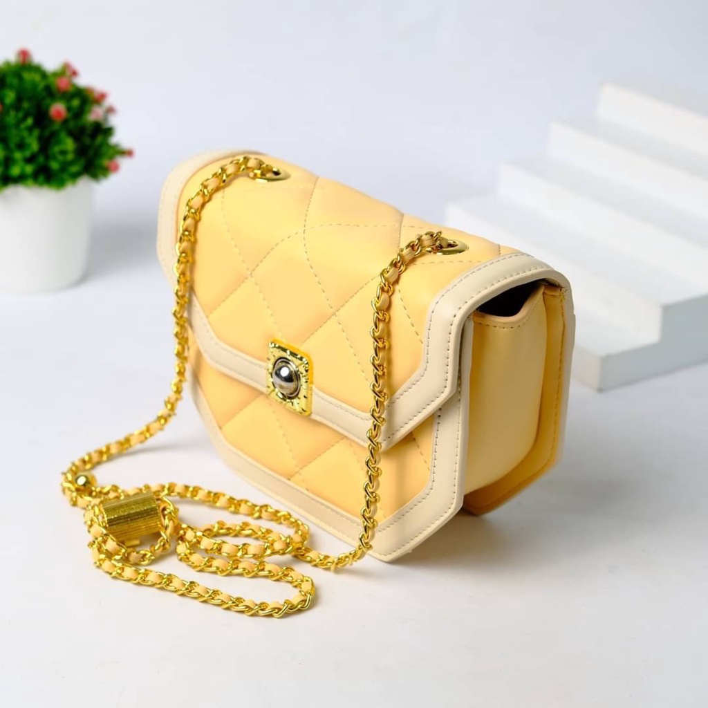 [7.7 Boombastis Sale⚡] - TAS WANITA SELEMPANG RANTAI CK CK953 SLING BAG CHAIN BRANDED PREMIUM IMPORT