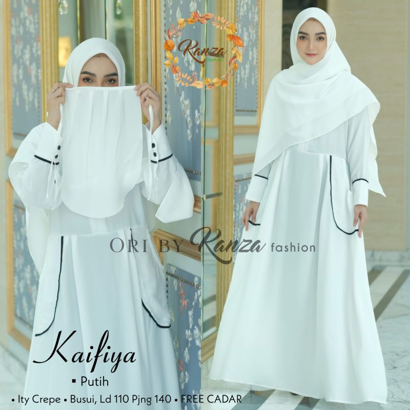 GAMIS CADAR MODERN BUTIK TANGAN KANCING