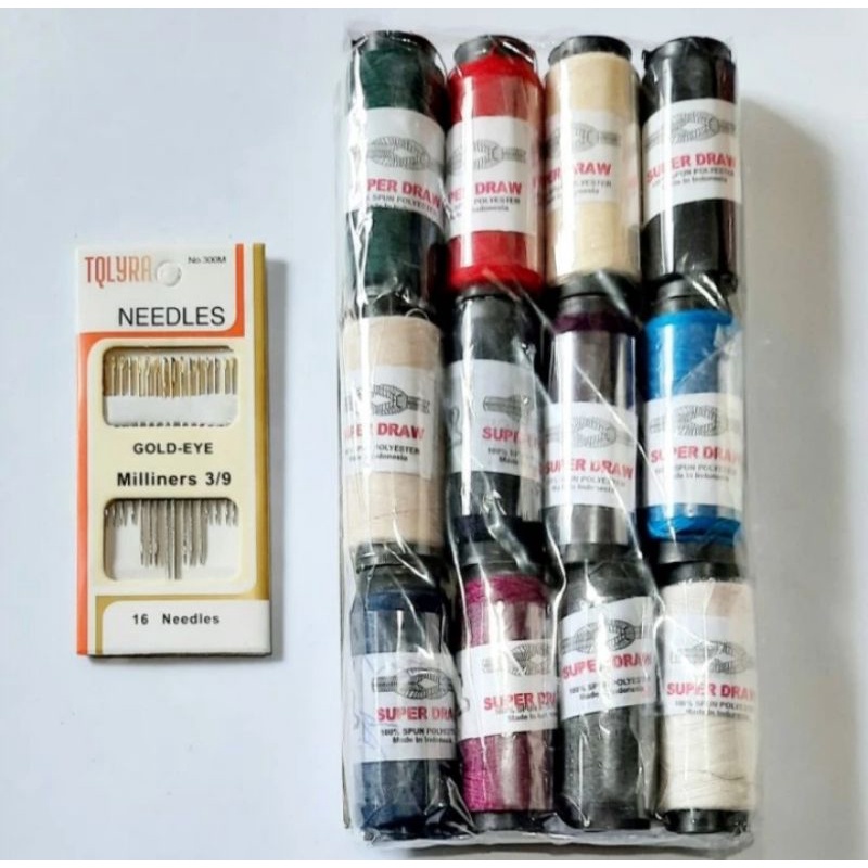 BENANG JAHIT SET JARUM+BENANG