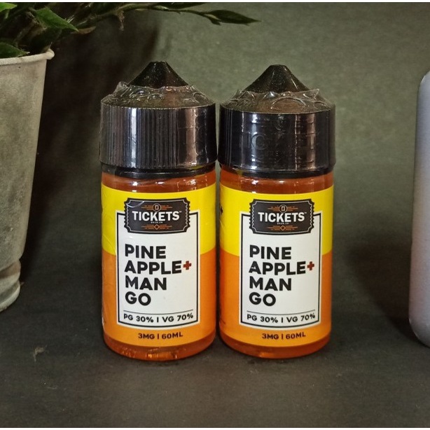 AUTHEN LIQUID TICKETS PINEAPPLE MANGO 3MG 60ML - VAPE VAPOR