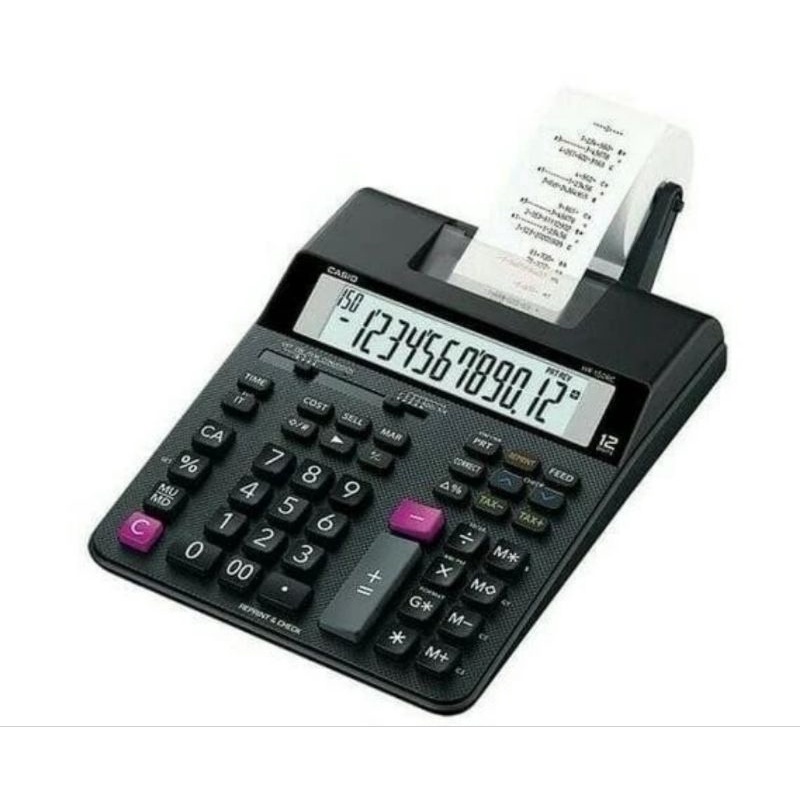 Casio HR-150RC +4pc Baterai AA Panasonic~Kalkulator Printer-Calculator