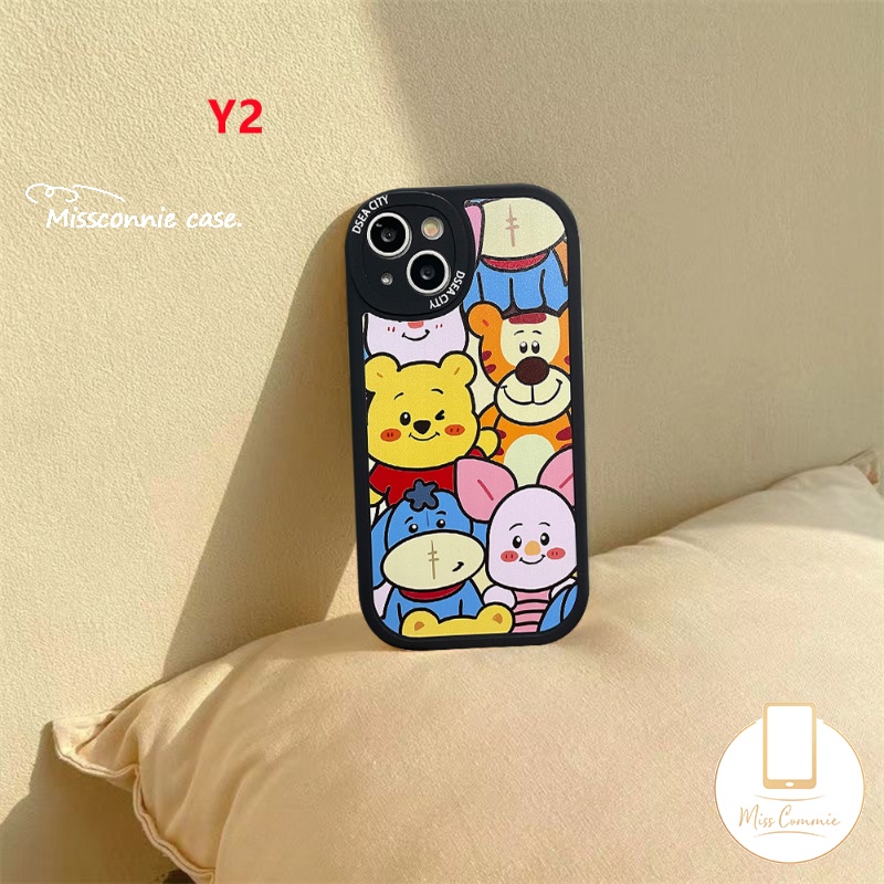 Soft Case TPU Motif Winnie the Pooh Untuk IPhone 7 8 6 6s 14 Plus 11 13 12 14 Pro MAX XR X XS MAX SE 2020