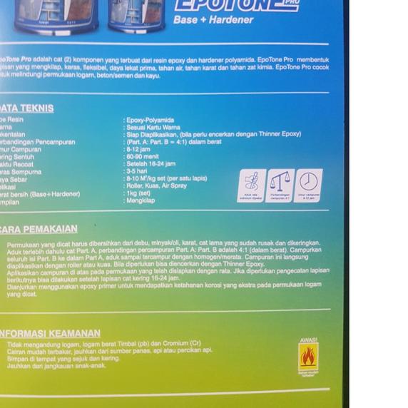 Epotone Pro - Cat Epoxy / Cat Lantai setara upox epodur multipox