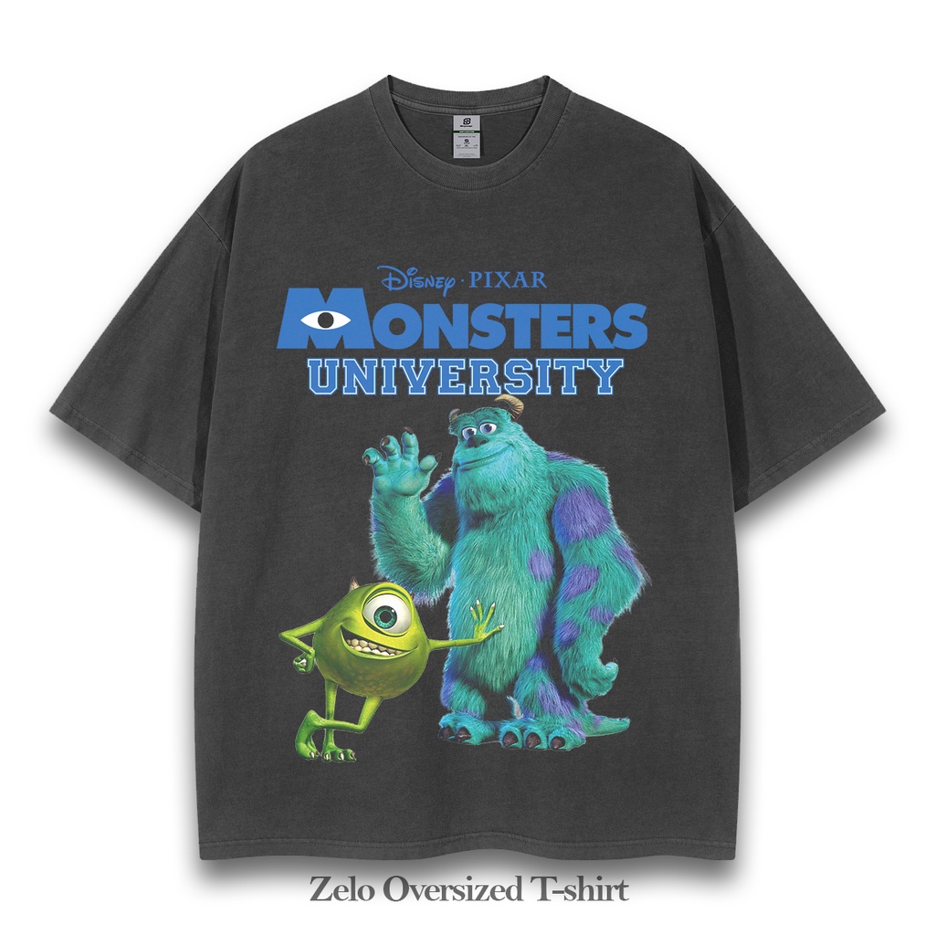 Kaos Monster Inc University T-shirt Vintage Oversize Dinep Pixar Monster Inc University