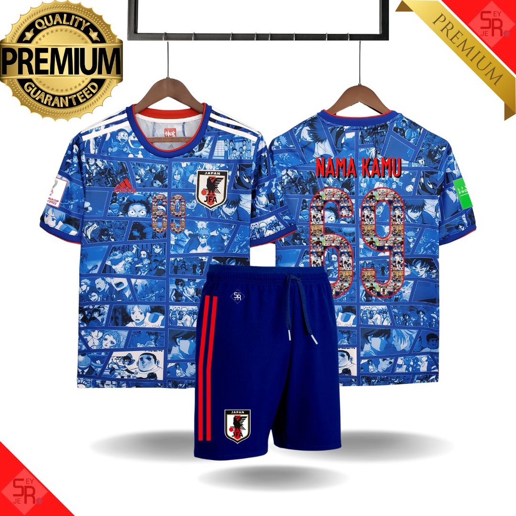 Jual fans version jersey jepang anime piala dunia 2022 baju bola japan