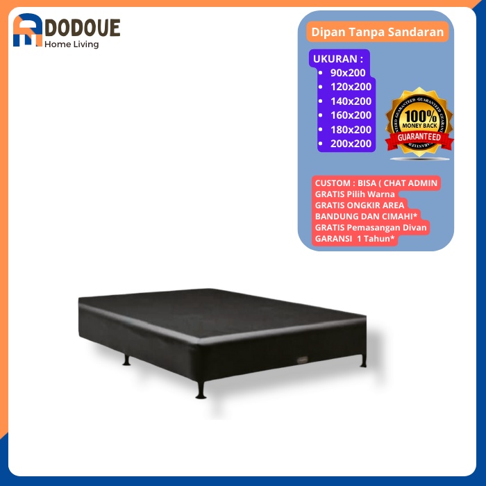 Divan Risbang Dodoue Dipan Tempat Tidur Minimalis Tanpa Sandaran
