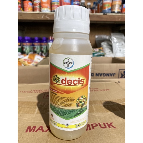 Decis 25 ec 500 ml, insektisida pembasmi ulat , kutu putih belalang