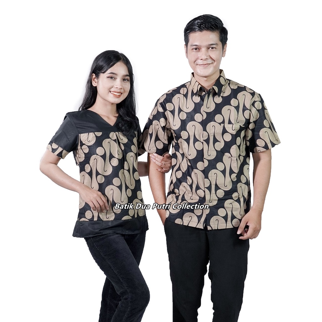 Couple Batik Moden fashion Batik Wanita Dan Batik Pria Model Terbaru By Batik Dua Putri Collection