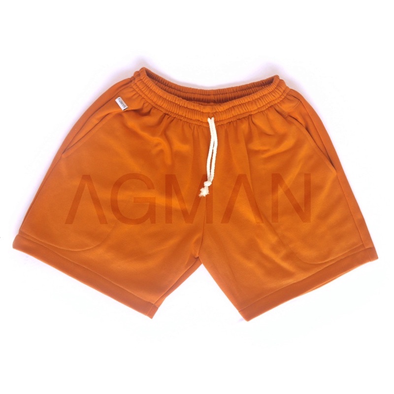 AGMAN Sweatpants Celana Pendek Fleece Boardshort Pria All Size Polos Tebal Keren