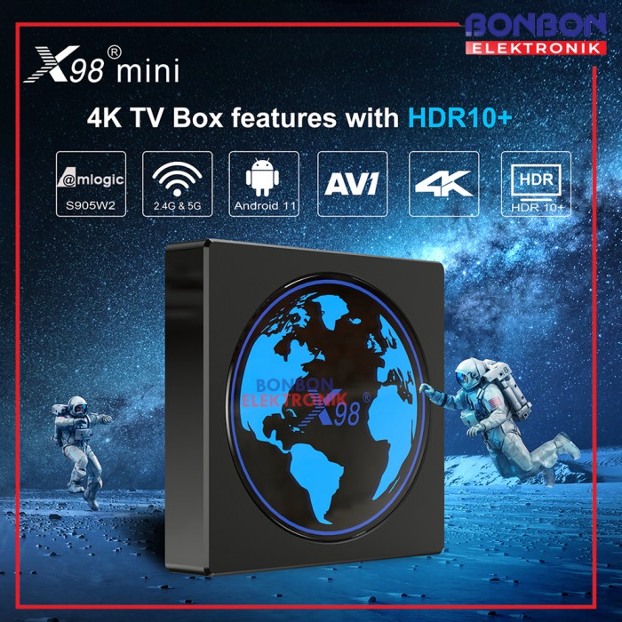 X98 Mini Amlogic S905W2 Smart Tv Box 5G Android 11 2Gb/16Gb, 4Gb/32Gb