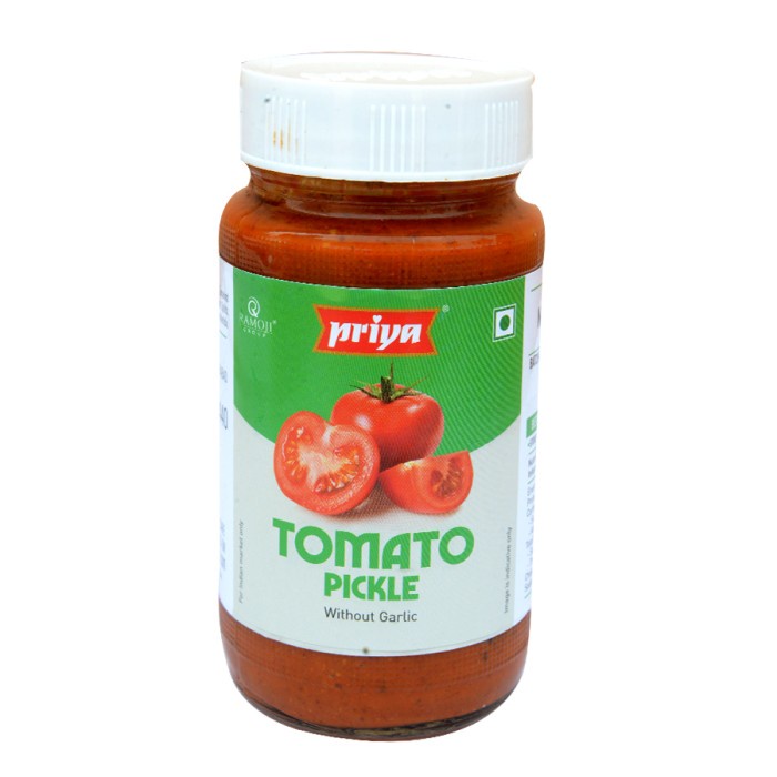 

Acar India Tomato Pickle (Without Garlic) Priya 300g/Bumbu Instan