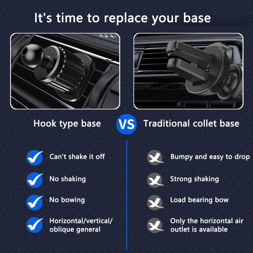 Klip Ventilasi Udara Mobil TOP Universal GPS Handphone Bracket Air Vent Mount