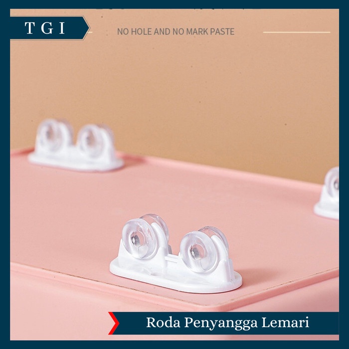Roda Tgi - [ 4 Pcs ] Roda Kecil Tempel Tambahan / Roda Kecil Tempel Kuat