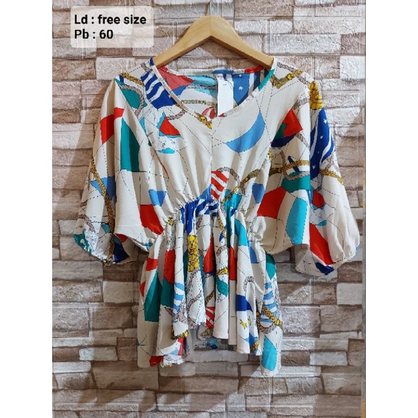 Vintage Rantai Atasan Kemeja Motif Sultan Kekinian