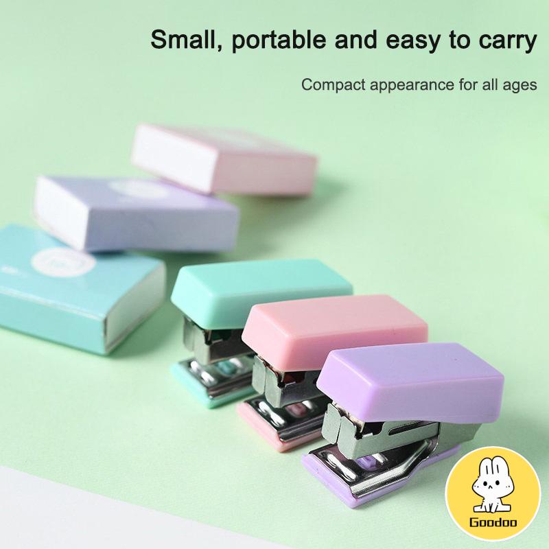 stapler staple cute set Stapler Mini Set Staples Perlengkapan Kantor  Mengikat Logam Kreatif -Doo