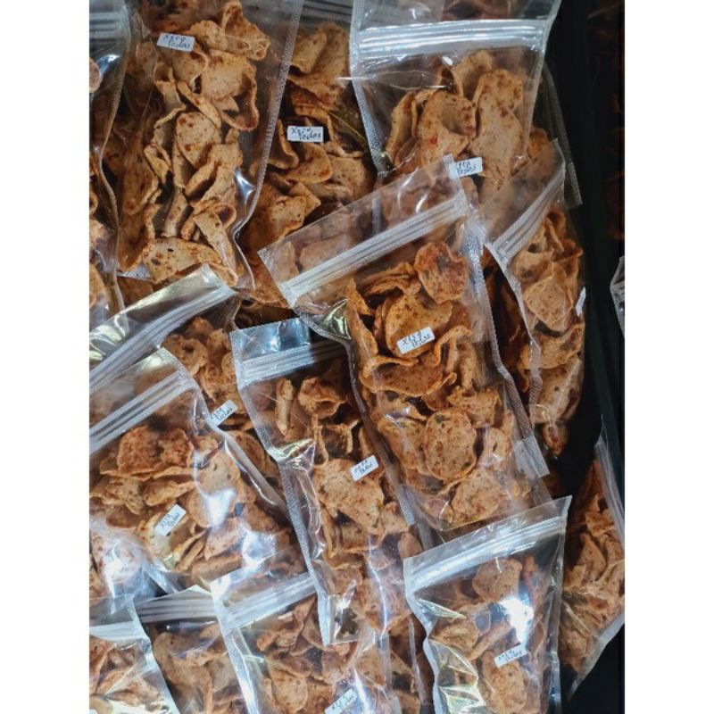 Jual Keripik Basreng Pedas Daun Jeruk Bumbu Basah Isi Gram Shopee