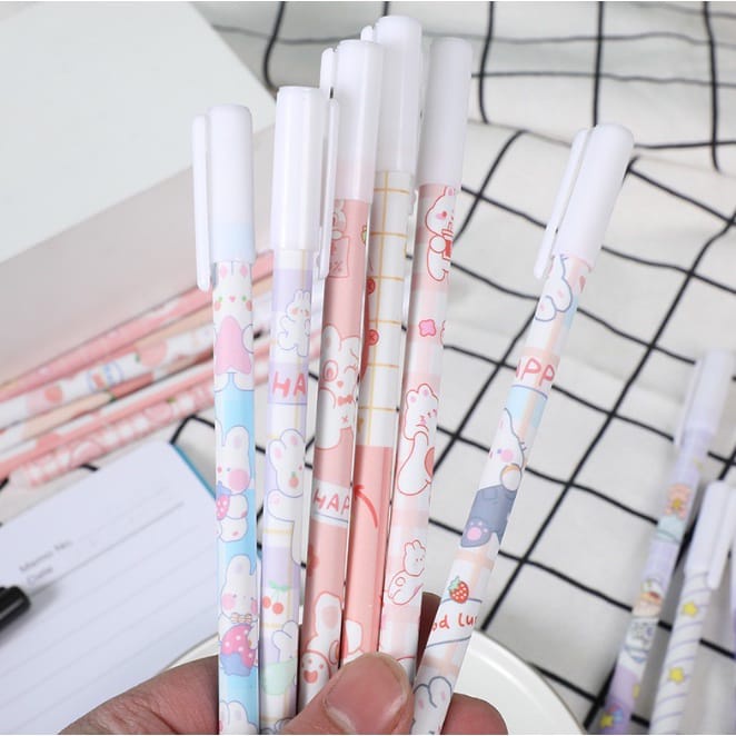 (JY) Pulpen Bisa Dihapus Bolpoin isi 6 pcs Gel Erasable Pen Pena Yang Bisa Dihapus Lucu Hapus/ballpoint isi 6 pcs