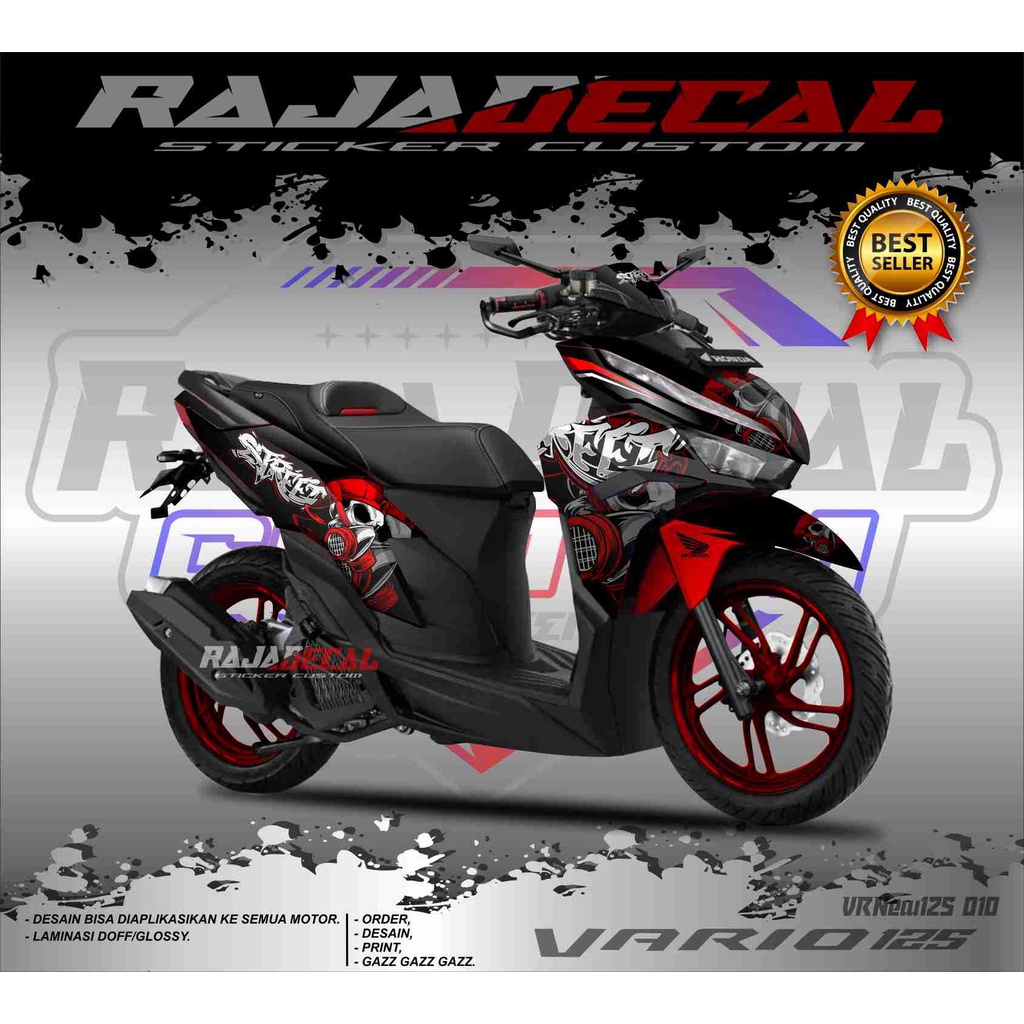 Stiker Decal Vario 125 NEW 2022 Full body_Dekal Stiker Vario 125 New 2022 Disain Graffiti VRN010