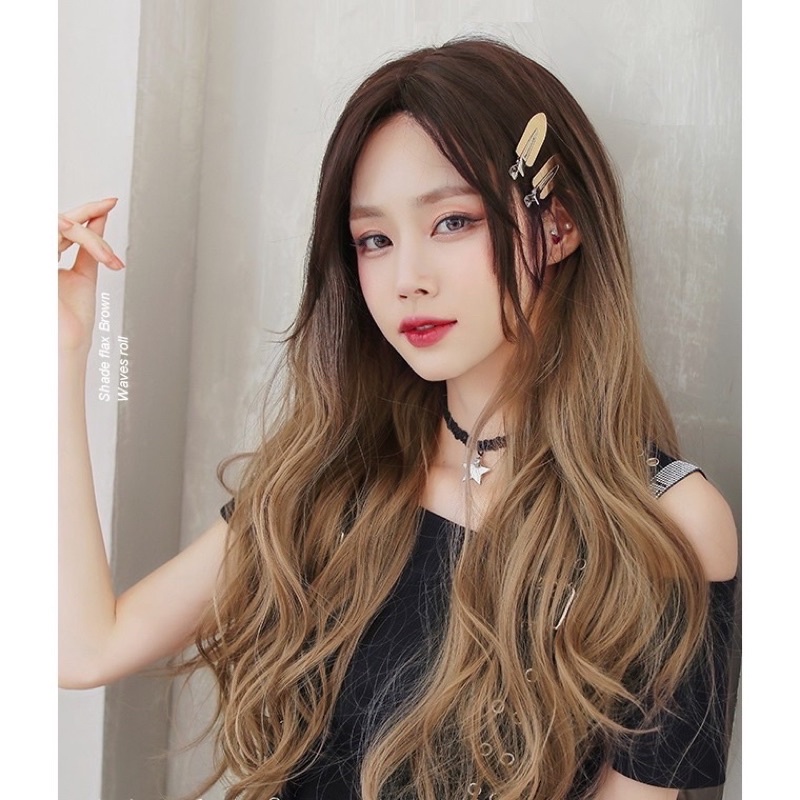 C0319/C0301 full wig korean layer wave tanpa poni ikke 67 cm