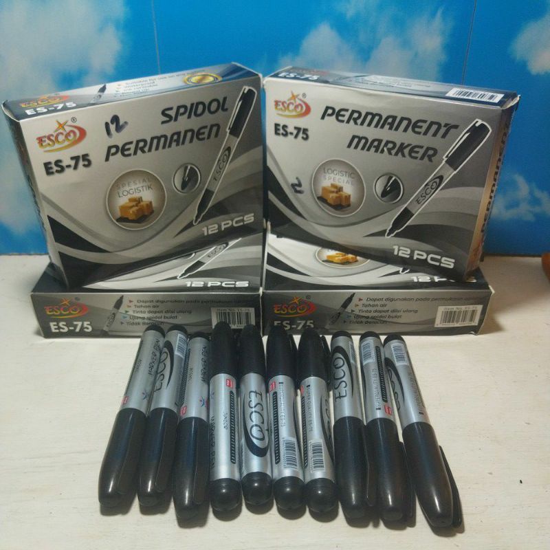 

spidol permanen ESCO ES-75 per biji