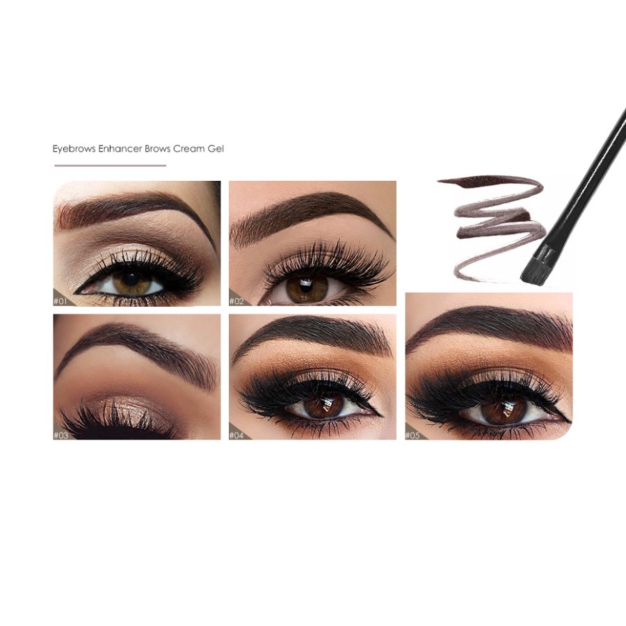 READY FOCALLURE Waterproof Eyebrow Cream Eyebrow Gel Eyeliner Pensil Alis Sikat Alis Tahan Air