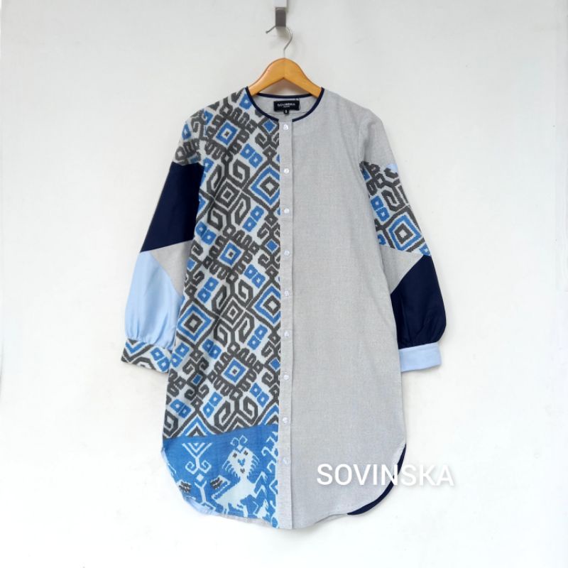 Dress / Tunik Tenun WTP 223 Biru