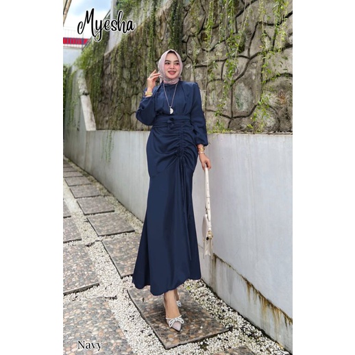 MYESHA Gamis kondangan serut gamis pesta mewah