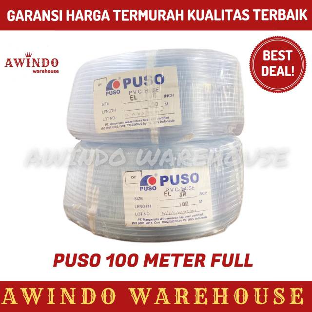 SELANG PUSO AERATOR AIRATOR AERASI UDARA AKUARIUM AQUARIUM BENING HYDROPONIK 3/16  FULL 100METER O