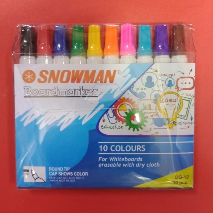 

TERBARU Spidol Boardmarker Snowman 10 warna /ALAT TULIS AESTHETIC/ALAT TULIS SEKOLAH/ALAT TULIS SET/ALAT TULIS LENGKAP/ALAT TULIS ANAK/ALAT TULIS LUCU