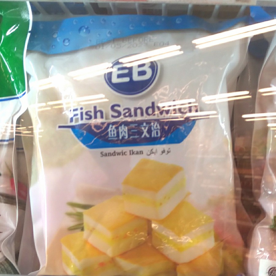 EB Fish Sandwich Ikan 500 gram FROZEN/Tahu Ikan Makanan Seafood Halal Olahan Ikan Impor