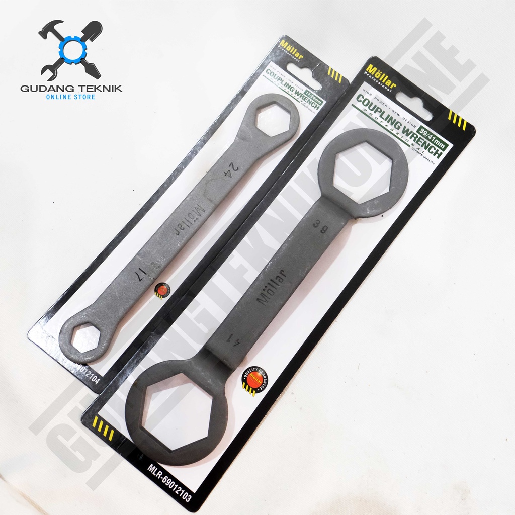 Kunci Mur Kopling 17-24mm 39-41mm MOLLAR / Kunci Kopling Kampas Ganda Matik Matic - Coupling Nut Wrench MOLLAR