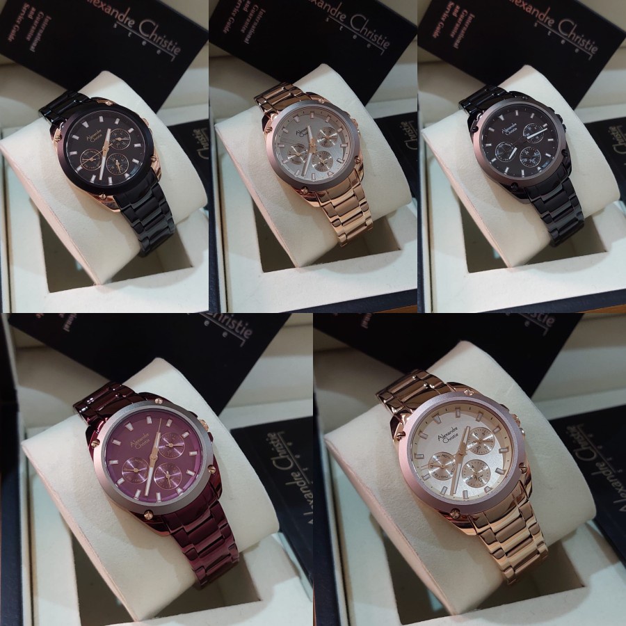 JAM TANGAN WANITA ALEXANDRE CHRISTIE AC 8667 AC8667 TERBARU ORIGINAL