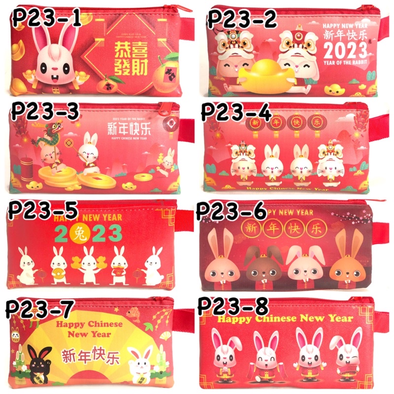 Dompet Angpao Imlek Panjang Tahun 2023 Shio Kelinci Lucu Rabbit Bunny Uang Tidak Dilipat Koko Cici