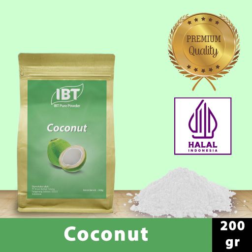 

Bahan Makanan Serbuk Bubuk Kue Coconut Kelapa IBT Pure Powder Murni 200gr