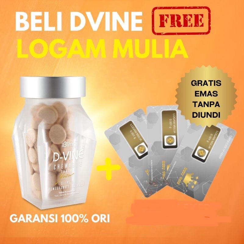 D-VINE collagen isi 60 tablet di jamin asli original