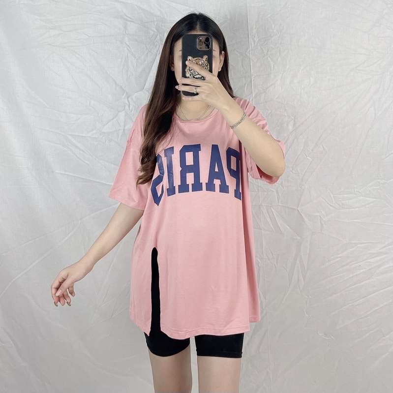 Kaos Oversize Jumbo Slit Prs / Kaos Wanita Jumbo