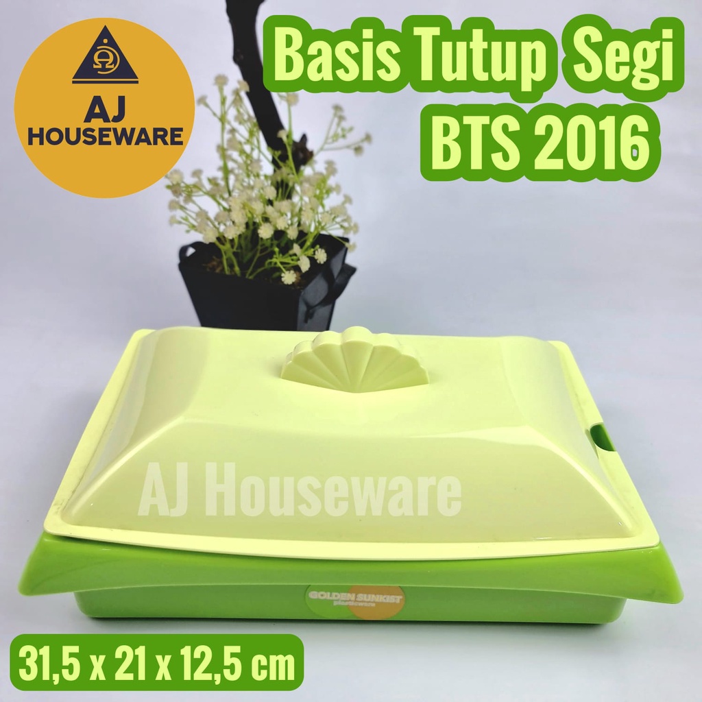 BTS 2016 BASI TUTUP SEGI HIJAU / MANGKOK TUTUP GOLDEN SUNKIST