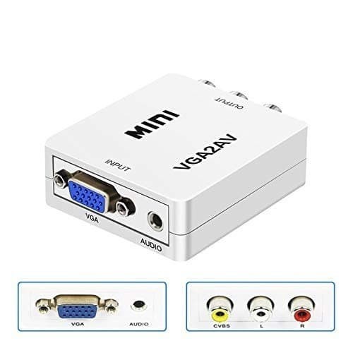 VGA to AV RCA converter PC to TV Konverter Tabung