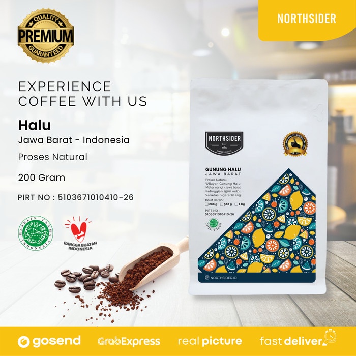 

Sale BIJI KOPI ARABIKA GUNUNG HALU NATURAL - 200GR NORTHSIDER COFFEE /KOPI RUBE/KOPI SLB/KOPI KAPAL