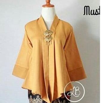 ATASAN KEBAYA FLOY MURAH HITAM MODERN - kebaya kartini