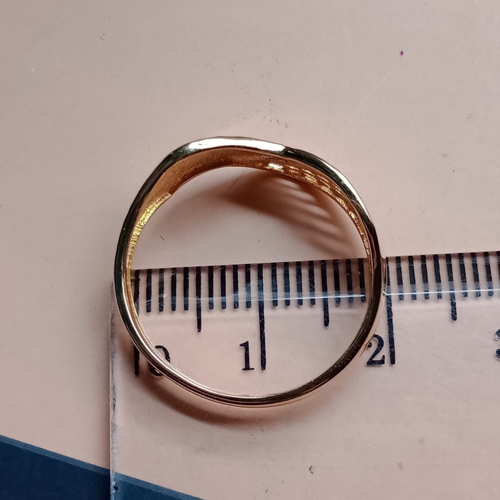 Cincin emas 17K -  2.25 gr kadar 750 - 3959