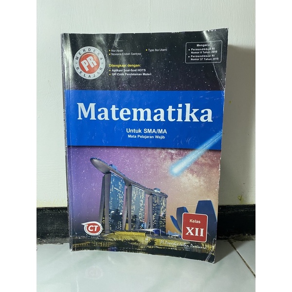 BUKU BEKAS MATEMATIKA WAJIB KELAS 12