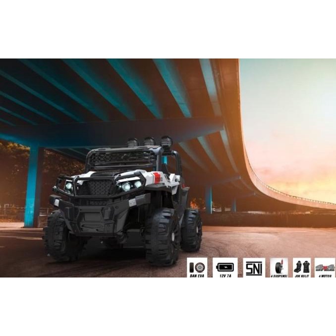 Yukita 908 Rhinos Mobil Aki Mainan Anak stock ada