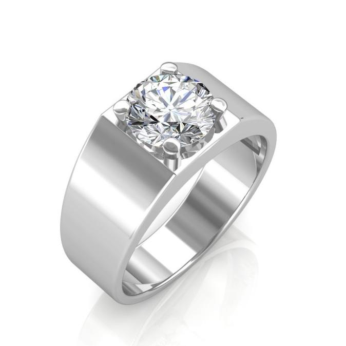 1901 Hijab Cincin Silver Berlian Swarovski Pria