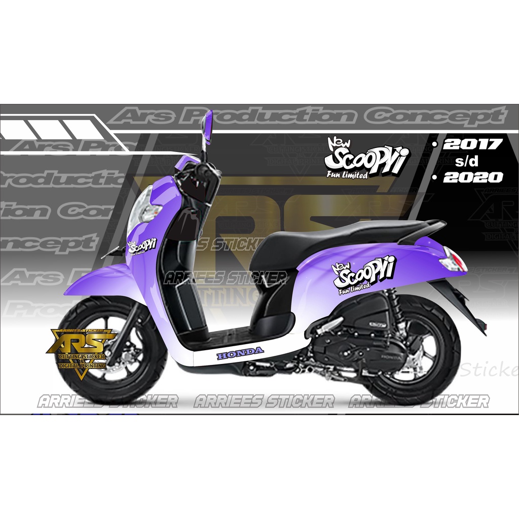 STICKER DECAL SCOOPY STYLISH 2020 FULL BODY. DECAL SCOOPY 2017 . 2018 . 2019 . 2020 FULL BODY.